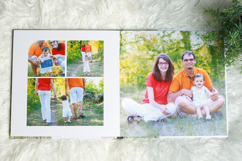 tirages photo famille Cahors et mise en page album professionnel