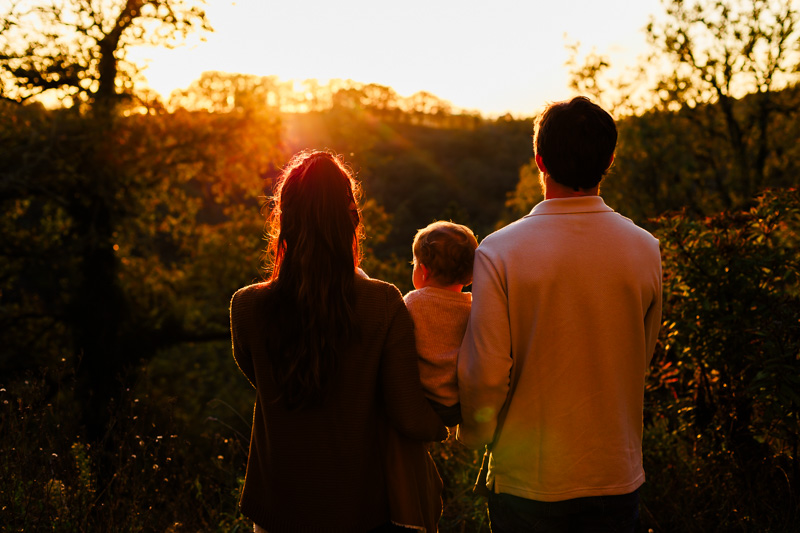 séance photo famille Cahors lumière du soir / golden hour